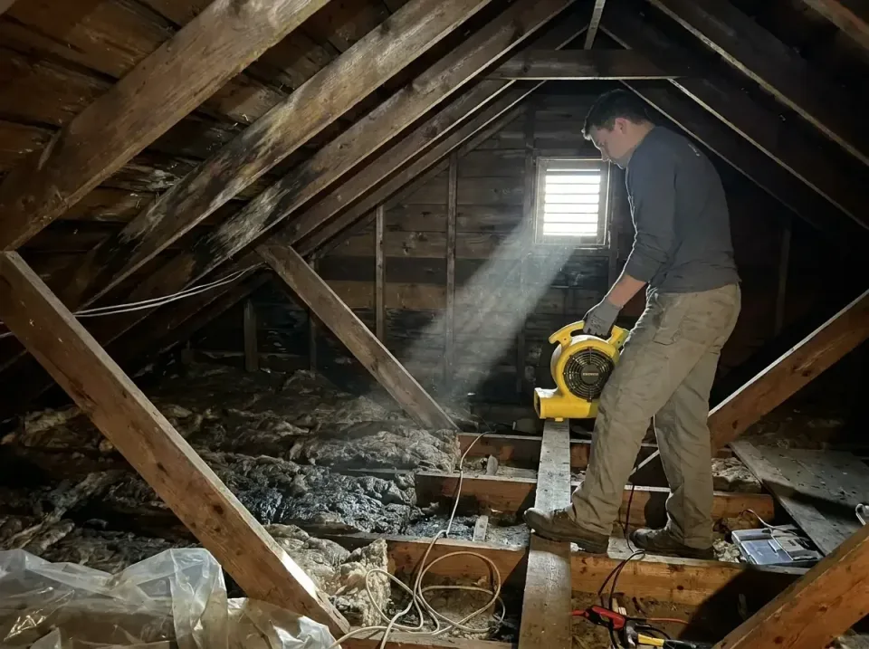 attic-water-damage-drying-proc-007 — frequently asked questions, Emergency Water Extraction & 24/7 Flood Response in Caribou…